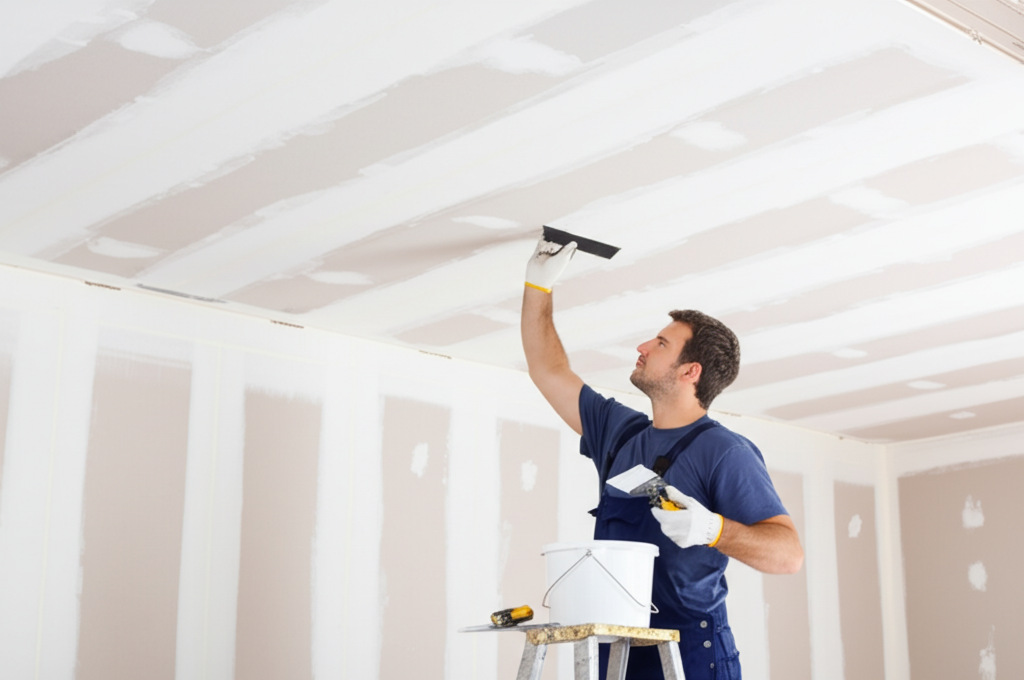 Professional repairing ceiling
