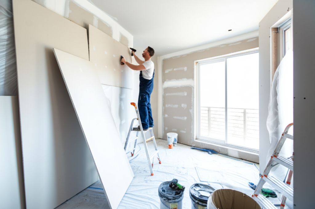 Professional drywall installation